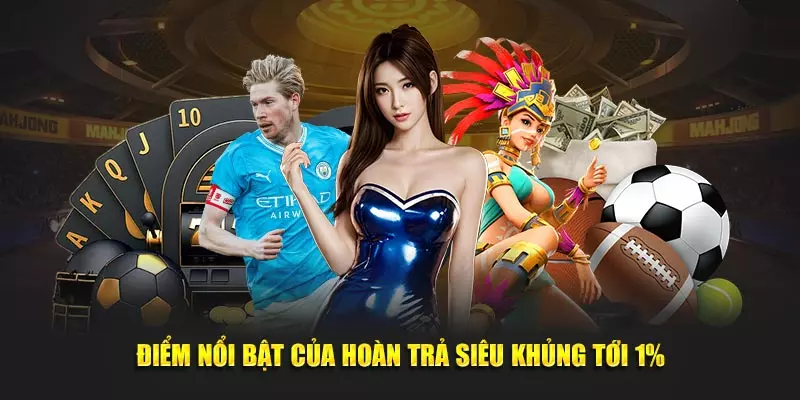 Điểm nổi bật của hoàn trả siêu khủng tới 1%